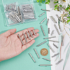 100Pcs 5 Styles 304 Stainless Steel Slide On End Clasp Tubes STAS-UN0060-24P-02-4