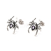 925 Sterling Silver Micro Pave Cubic Zirconia Stud Earrings EJEW-Z133-01AS-4