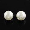 ABS Plastic Imitation Pearl Round Beads X-SACR-Q105-26A-1