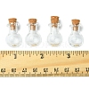8Pcs Mini High Borosilicate Glass Bottle Bead Containers BOTT-FS0001-01-5