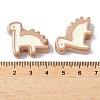 10Pcs Acrylic Enamel Beads OACR-H048-01B-01-3
