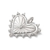 Brass Micro Pave Cubic Zirconia Pendants KK-P294-15P-2