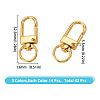 DICOSMETIC 42Pcs 3 Colors Alloy Swivel Clasps FIND-DC0005-61-2