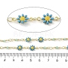 Enamel Flower Link Chains CHC-C006-01G-3