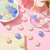 50Pcs UV Plating Rainbow Iridescent Acrylic Beads PACR-CJ0001-27-5