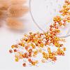 Caramel Mix Pearlized Glass Pearl Beads HY-X006-4mm-02-3