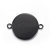 Stainless Steel Cabochon Connector Settings STAS-L211-04C-B-2