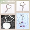 30Pcs 2 Styles Zinc Alloy Split Rings FIND-SP0004-19-5