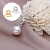 200Pcs 2 Colors Plastic Bead Cap Pendant Bails KY-HY0001-04-5