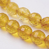Natural Quartz Crystal Beads Strands G-G099-F6mm-19-3