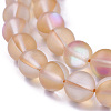 Synthetic Moonstone Beads Strands G-F142-10mm-13-3