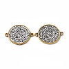 Tibetan Style Alloy Connector Charms FIND-A024-70G-2