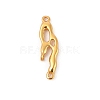 925 Sterling Silver Irregular Shaped Chandelier Component Links STER-D288-01G-1