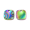 Ion Plating(IP) 304 Stainless Steel Pendants Rhinestone Settings STAS-B032-30MC-1