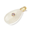 Natural Lemon Jade Pendants G-B188-01G-01-2