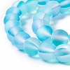 Synthetic Moonstone Beads Strands G-E573-01B-12-4