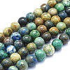 Natural Chrysocolla Beads Strands G-E561-17-10mm-1