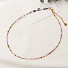Natural Morganite Faceted Round Beaded Necklaces GJ4349-5-1