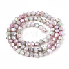 Ombre Effect Dyed Glass Beads Strands GLAA-T025-4mm-09J-2
