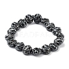 Non-Magnetic Synthetic Hematite Beaded Stretch Bracelets BJEW-H589-01F-1