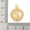 Brass Micro Pave Clear Cubic Zirconia Pendants KK-U007-01G-03-3
