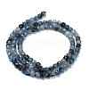 Gradient Color Natural Devil Blue Aquamarine Beads Strands G-NH0072-C01-01-3