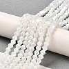 Opaque Solid Color Electroplate Glass Beads Strands GLAA-F029-P4mm-A15-4