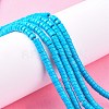 Synthetic Turquoise Beads Strands X-TURQ-G110-4x2mm-06-4