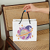 1 Set Spaceman Gnome Theme PET Hollow Out Drawing Painting Stencils DIY-MA0004-56-3