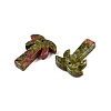 Natural Unakite Coconut Tree Pendants G-N342-02B-2