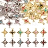  48Pcs 12 Styles Rack Plating Alloy Enamel Connector Charms FIND-TA0002-85-1