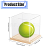 Transparent Acrylic Baseball Display Boxes ODIS-WH0030-58-2