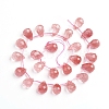 Cherry Quartz Glass Beads Strands G-J360-04-A-2