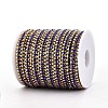 Iron Rhinestone Cup Chains CH-T006-04G-07-2