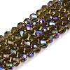 Electroplate Glass Beads Strands LS-EGLA-A044-T8mm-L16-1