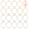 Unicraftale 40Pcs 2 Colors Alloy Open Back Bezel Pendants FIND-UN0003-23-1