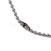 Tarnish Resistant 304 Stainless Steel Ball Chain Necklaces X-CHS-O005-B-1.5mm-4