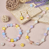 80Pcs 8 Colors Opaque Acrylic Beads OACR-TA0001-23-6