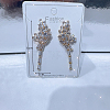 Fashionable luxury Clear Cubic Zirconia & Rhinestone Butterfly Stud Earrings KY8568-5-2