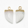 Natural White Jade Pointed Pendants X-G-Q966-12-2