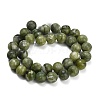 Natural Chinese Jade Southern Jade Beads Strands G-P626-10mm-01B-4