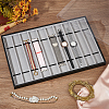10 Grids Rectangle PU Leather Watch Straps Necklace Bracelet Display Tray ODIS-NB0001-38A-5