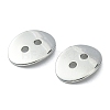 Brass Button Clasps KK-G080-N-2