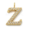 Ion Plating(IP) 304 Stainless Steel Micro Pave Cubic Zirconia Pendants STAS-Z107-03G-25-1