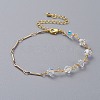 Bicone Austrian Crystal Beaded Bracelets BJEW-JB04806-2