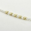 Brass Spacer Beads KK-K371-42G-2