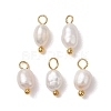 Natural Freshwater Pearl Potato Charms X-PALLOY-JF03202-01-1