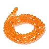 Transparent Electroplate Glass Beads Strands EGLA-A039-T4mm-B23-2