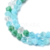 Electroplate Glass Beads Strands X1-EGLA-D018-02F-3
