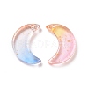 Gradient Color Glass Pendants X-GLAA-G081-01-2